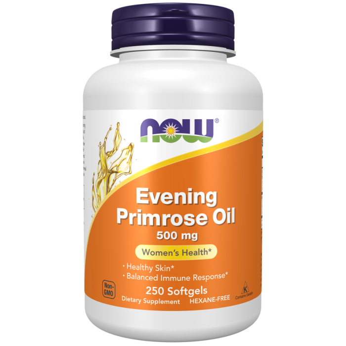 NOW Foods Evening Primrose Oil 500 mg - 250 Softgels