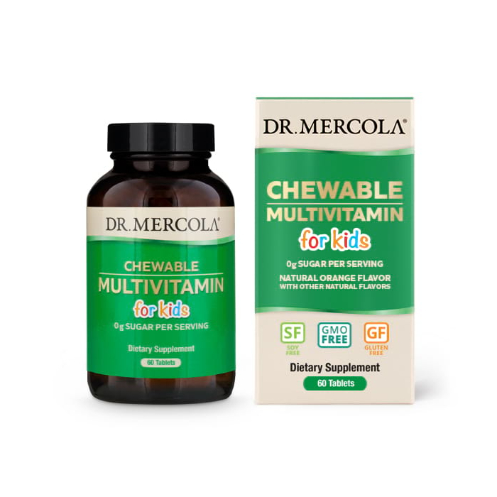 Dr. Mercola Chewable Multivitamin for Kids, 60 Tablets