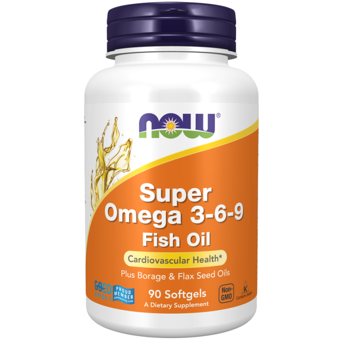 NOW Foods Super Omega 3-6-9 - 90 Softgels