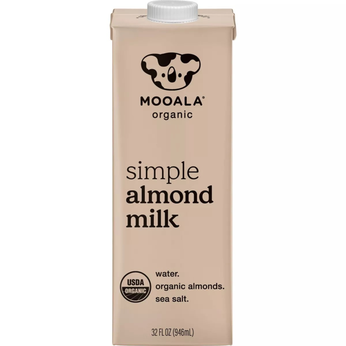 Mooala Organic Simple Almond Milk - Front view