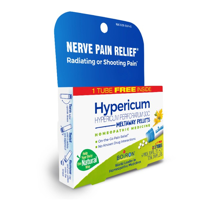 Boiron Hypericum Perforatum 30C Bonus Care Pack - Left