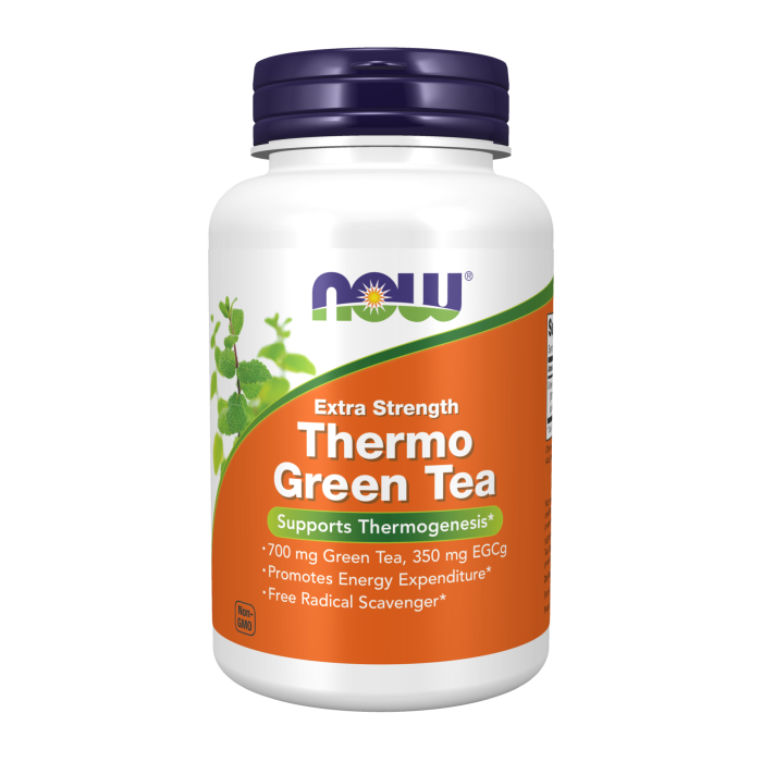 NOW Foods Thermo Green Tea™ Extra Strength - 90 Veg Capsules