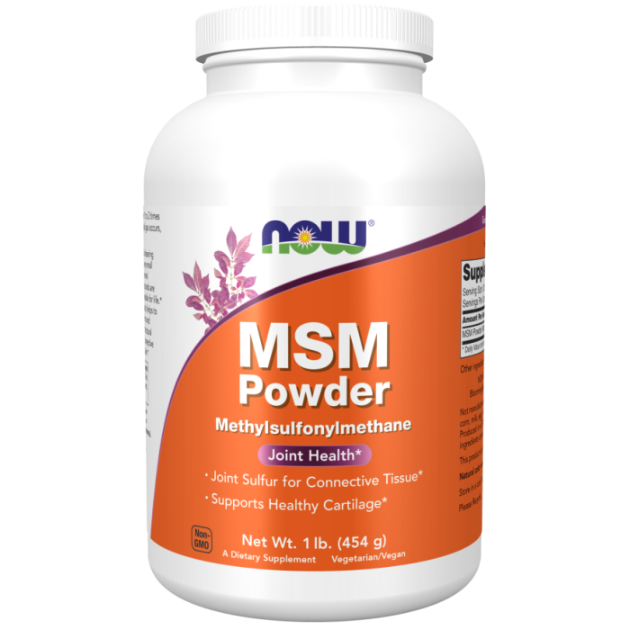 NOW Foods MSM Powder - 1 lb.