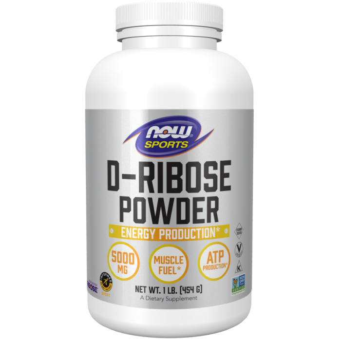 NOW Foods D-Ribose Powder - 16 oz.