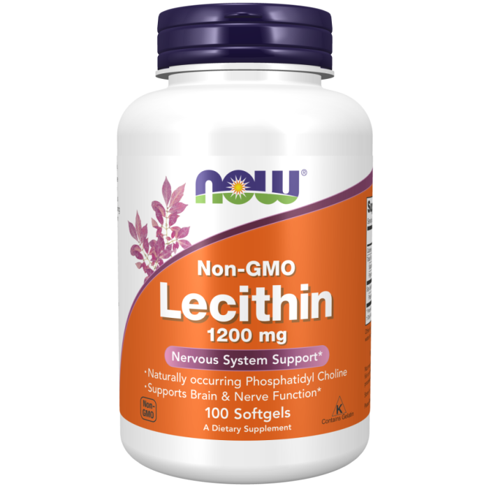 NOW Foods Lecithin 1200 mg - 100 Softgels