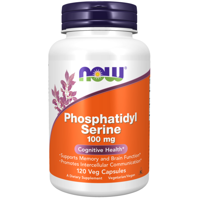 NOW Foods Phosphatidyl Serine 100 mg - 120 Veg Capsules