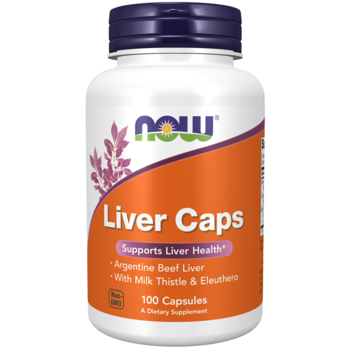 NOW Foods Liver Caps - 100 Capsules