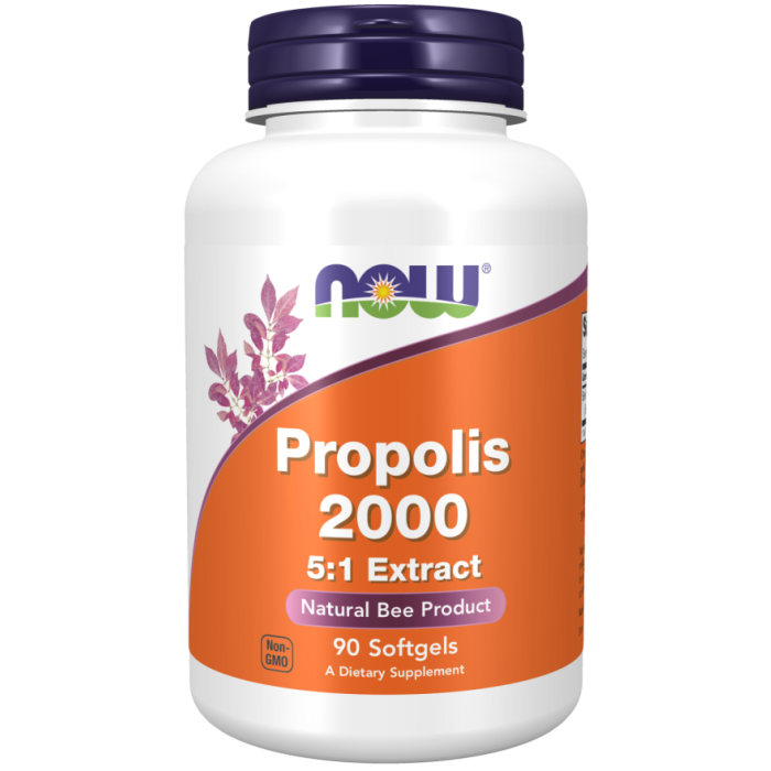 NOW Foods Propolis 2000 5:1 Extract - 90 Softgels