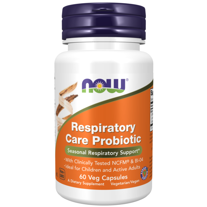 NOW Foods Respiratory Care Probiotic - 60 Veg Capsules