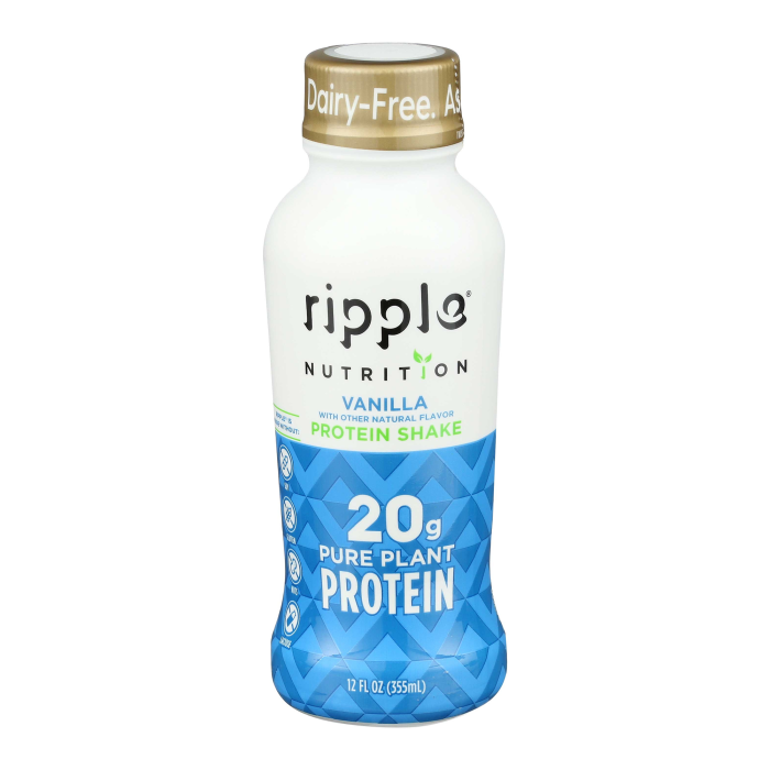 Ripple Nutrition Vanilla Protein Shake - Front view