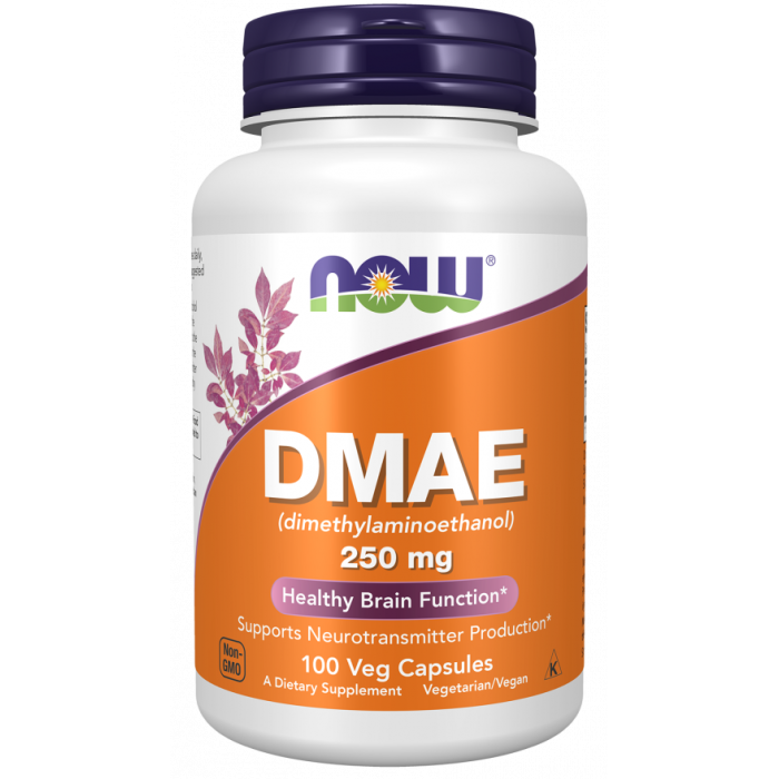 NOW Foods DMAE 250 mg - 100 Veg Capsules