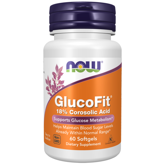 NOW Foods GlucoFit® - 60 Softgels