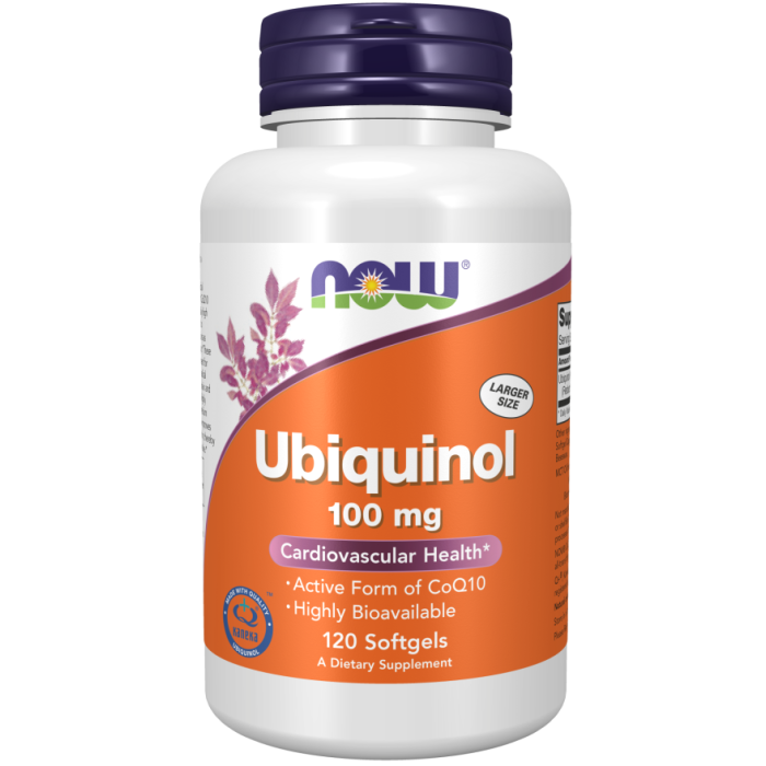 NOW Foods Ubiquinol 100 mg - 120 Softgels