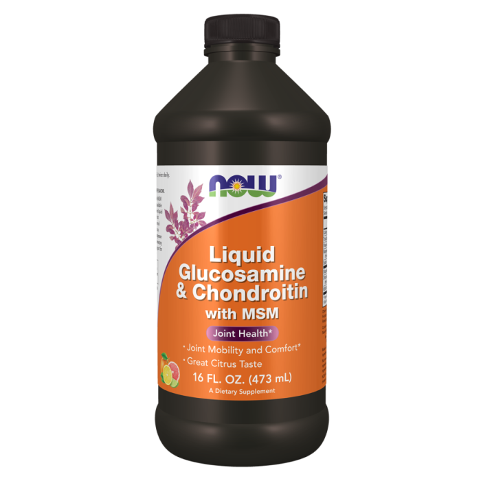 NOW Foods Liquid Glucosamine & Chondroitin with MSM - 16 fl. oz.