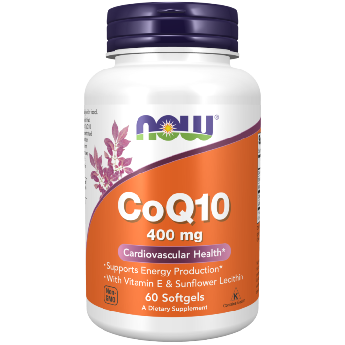 NOW Foods CoQ10 400 mg - 60 Softgels