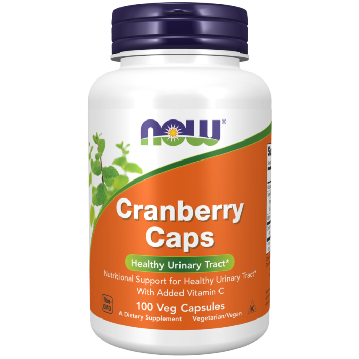 NOW Foods Cranberry Caps - 100 Veg Capsules