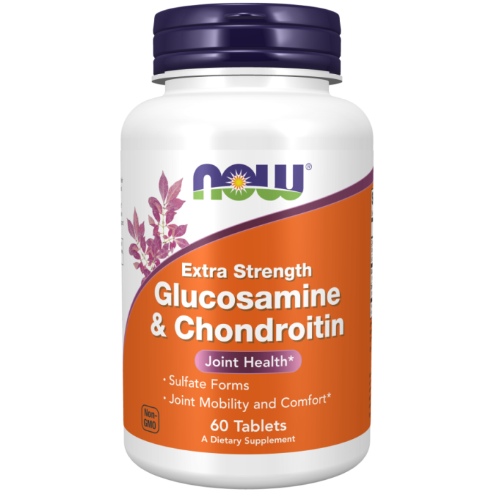 NOW Foods Glucosamine & Chondroitin Extra Strength - 60 Tablets