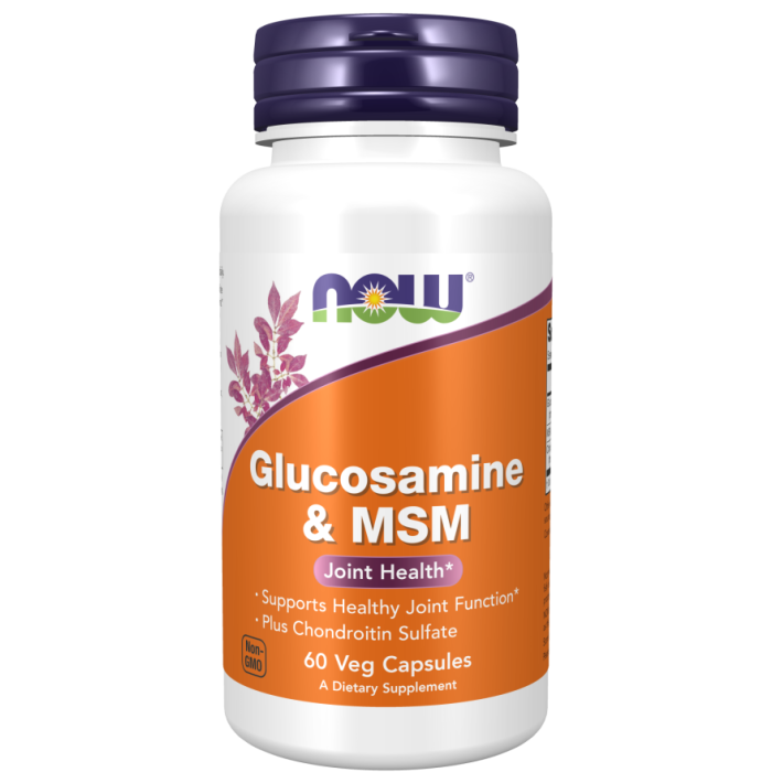 NOW Foods Glucosamine & MSM - 60 Capsules