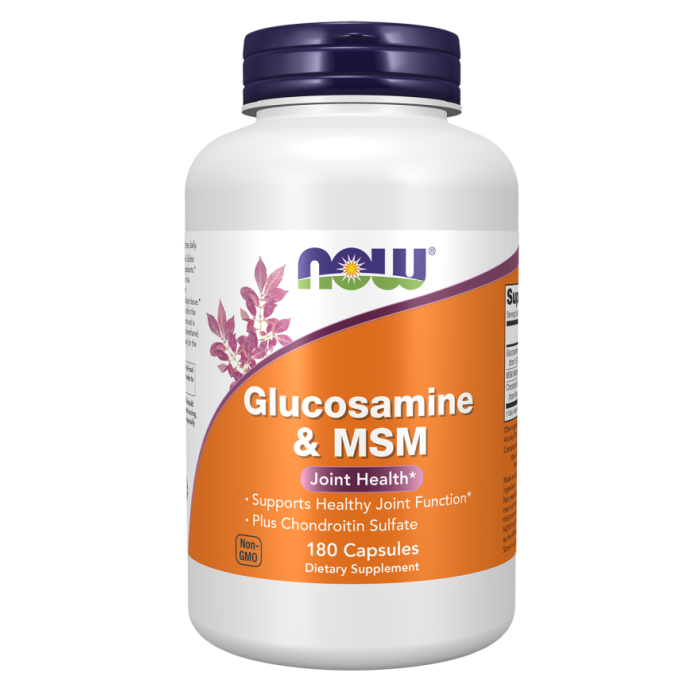 NOW Foods Glucosamine & MSM - 180 Capsules