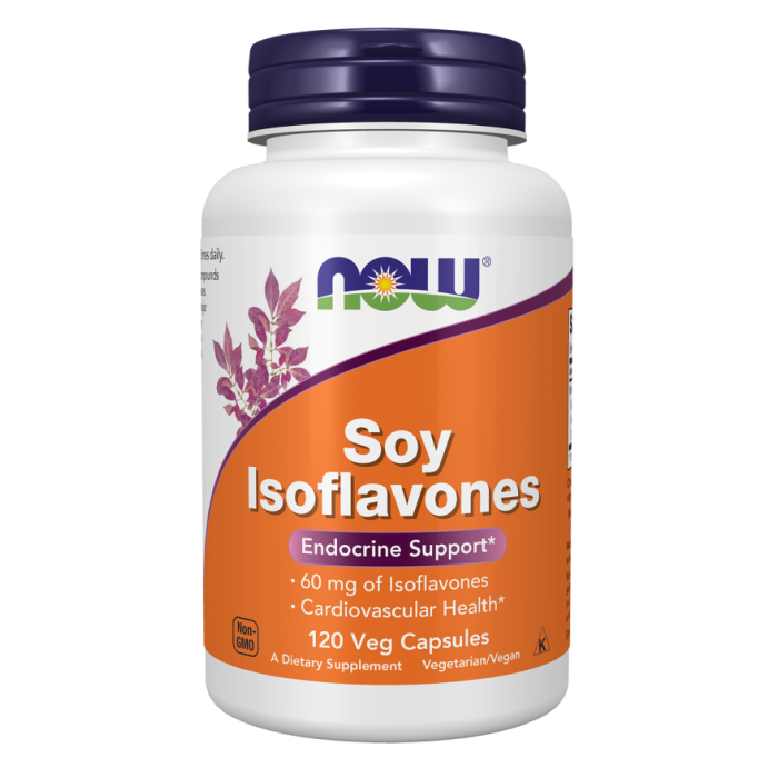 NOW Foods Soy Isoflavones - 120 Veg Capsules