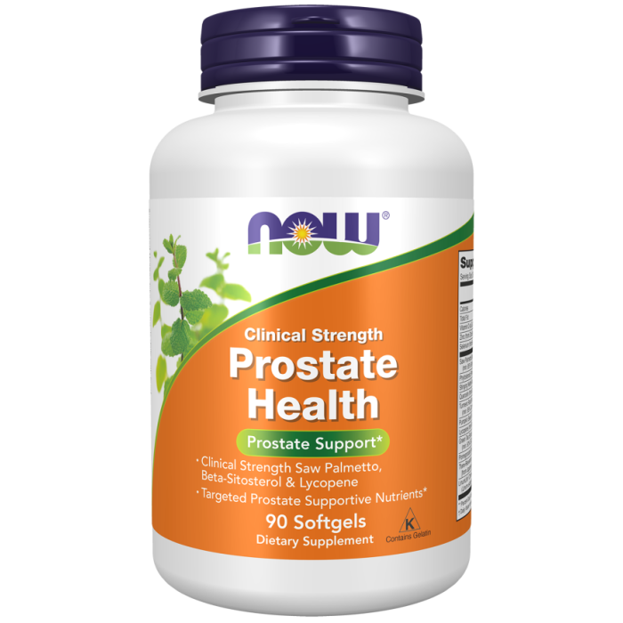 NOW Foods Prostate Health, Clinical Strength - 90 Softgels