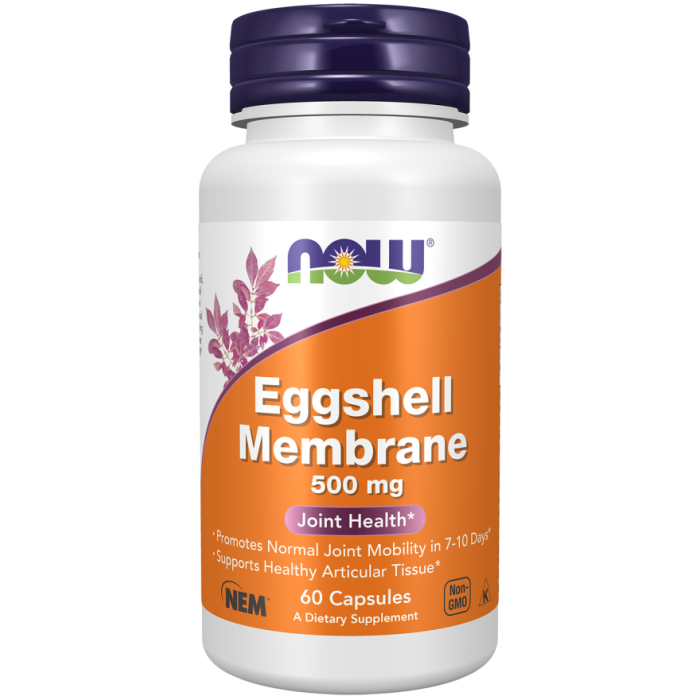 NOW Foods Eggshell Membrane 500 mg - 60 Capsules