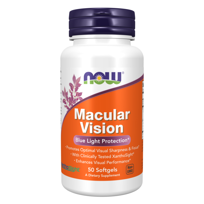 NOW Foods Macular Vision - 50 Softgels