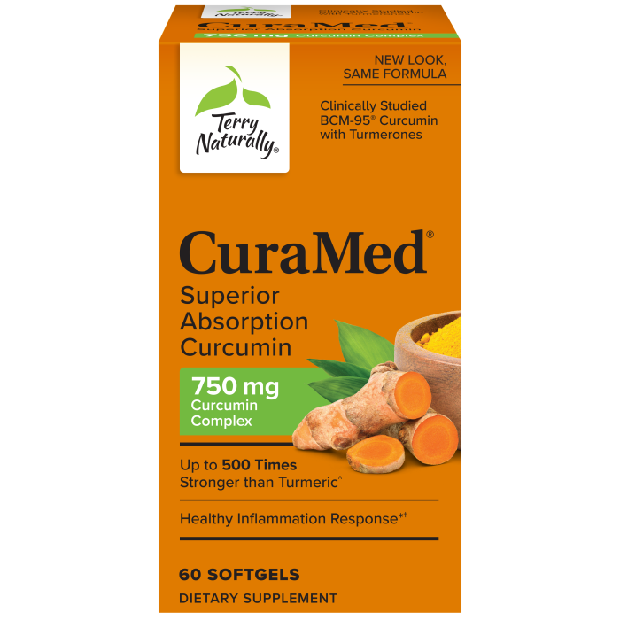 Terry Naturally CuraMed® 750 mg - Front view