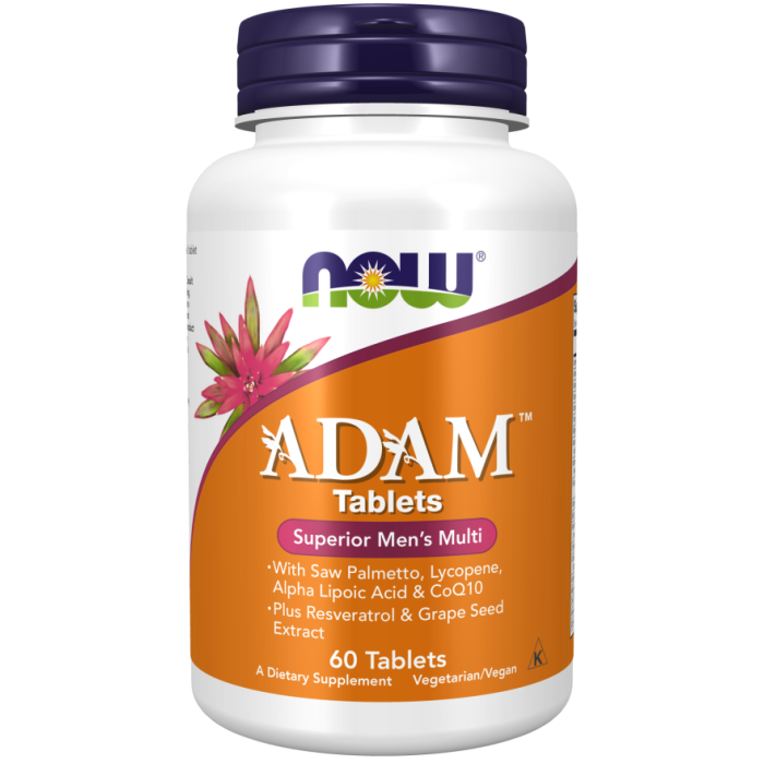 NOW Foods ADAM™ Men's Multiple Vitamin - 60 Tablets