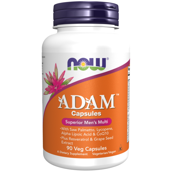 NOW Foods ADAM™ Men's Multiple Vitamin - 90 Veg Capsules