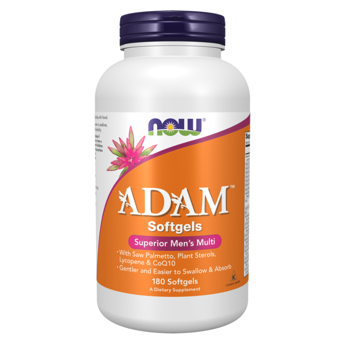 NOW Foods Adam™ Men's Multiple Vitamin - 180 Softgels