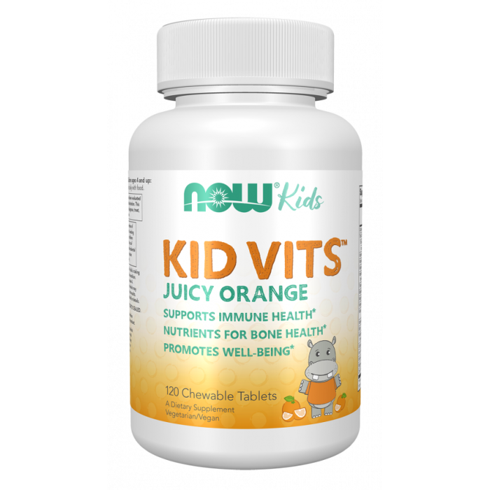 NOW Foods Kid Vits™ Juicy Orange - 120 Chewable Tablets