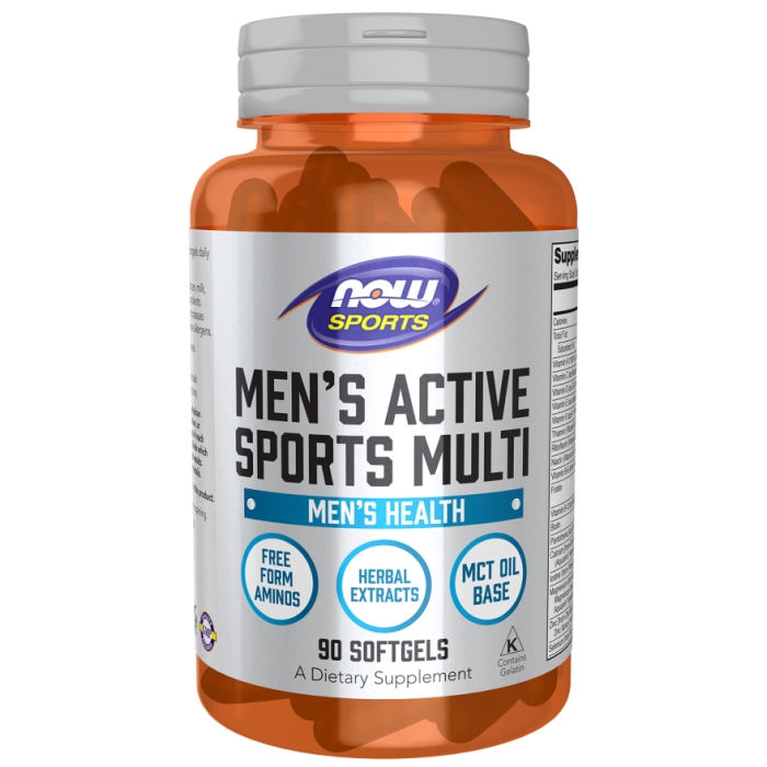 NOW Foods Men's Active Sports Multi - 90 Softgels