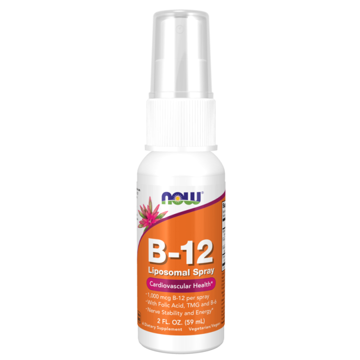 NOW Foods Vitamin B-12 Liposomal Spray - 2 fl. oz.