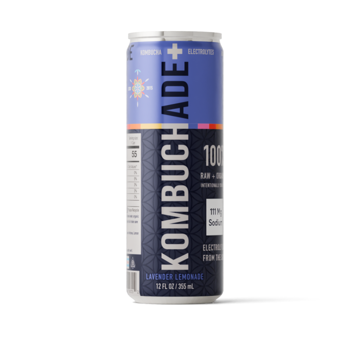 Kombuchade + Electrolytes Lemon Lavender, 12 oz.