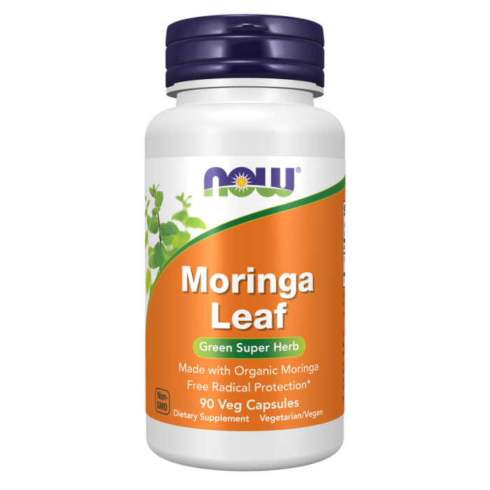 NOW Foods Moringa Leaf - 90 Veg Capsules
