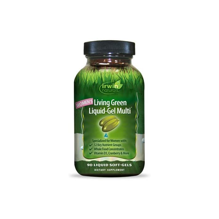 Irwin Naturals Women's Living Green Liquid Gel Multi-Vitamin, 90 Softgels