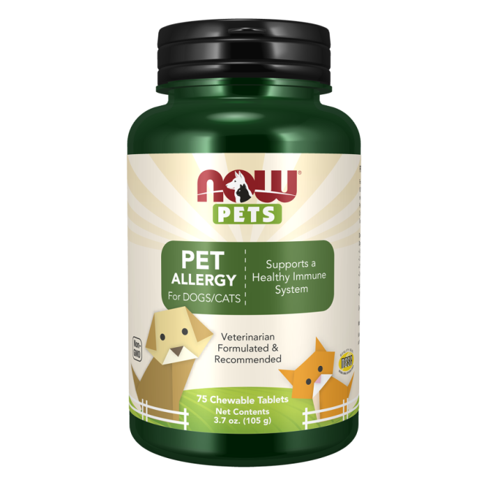 NOW Foods Pet Allergy Chewable Tablets