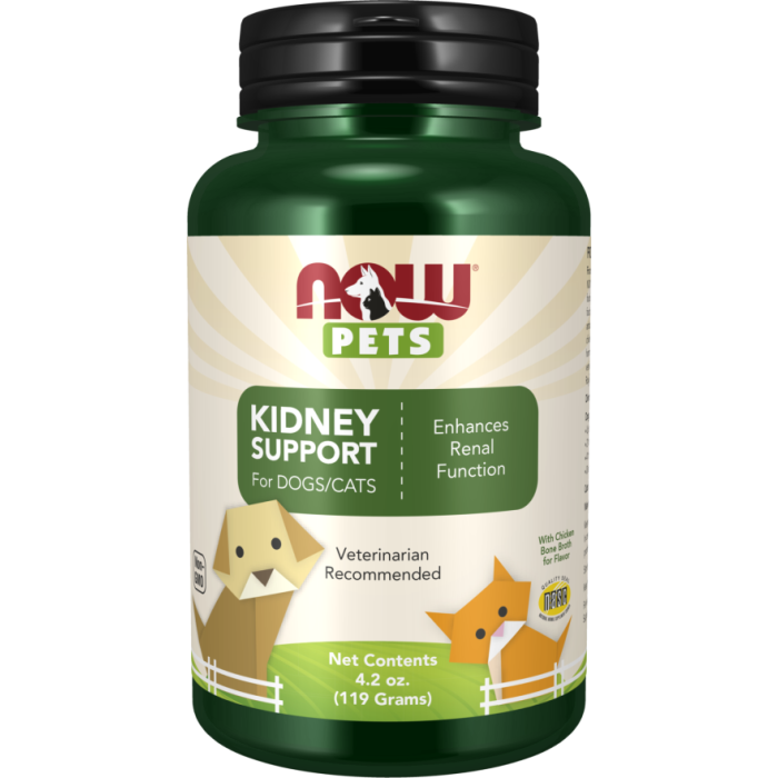 NOW Foods Kidney Support for Dogs & Cats Powder - 4.2 oz.