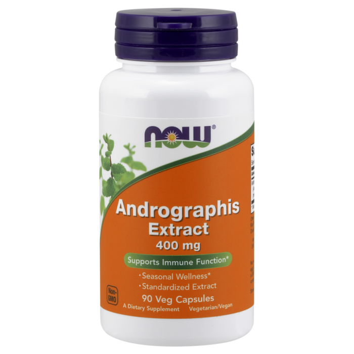 NOW Foods Andrographis Extract 400 mg - 90 Veg Capsules