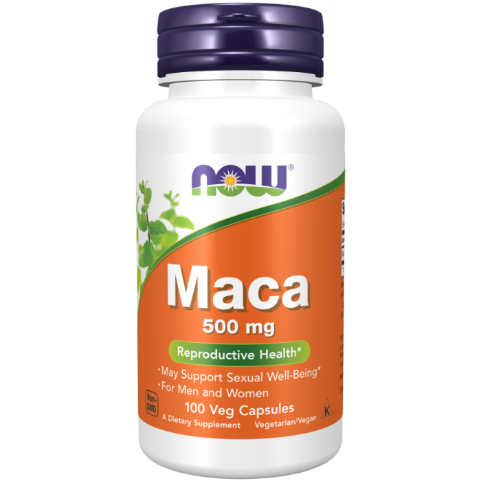 NOW Foods Maca 500 mg - 100 Veg Capsules