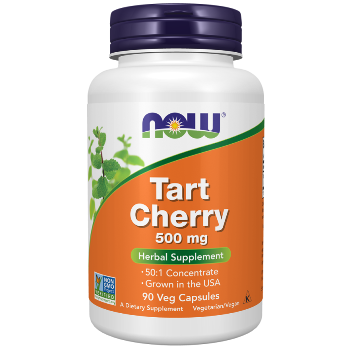 NOW Foods Tart Cherry 500 mg - 90 Veg Capsules