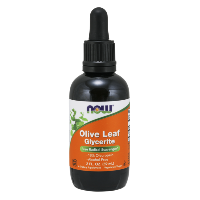 NOW Foods Olive Leaf Glycerite 18% - 2 fl. oz.