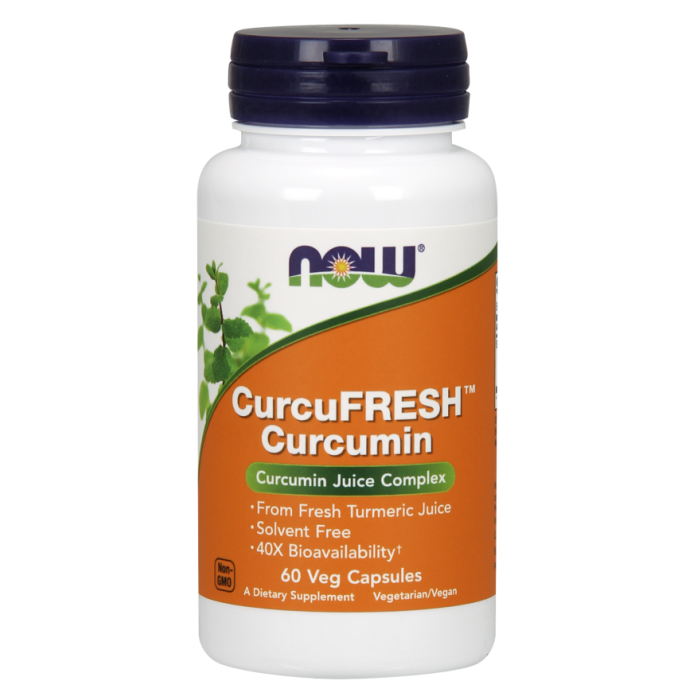 NOW Foods CurcuFRESH™ Curcumin - 60 Veg Capsules