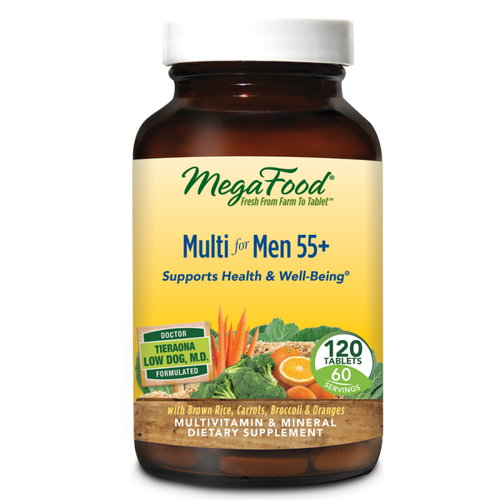 MegaFood Multi For Men 55+, 120 Tablets