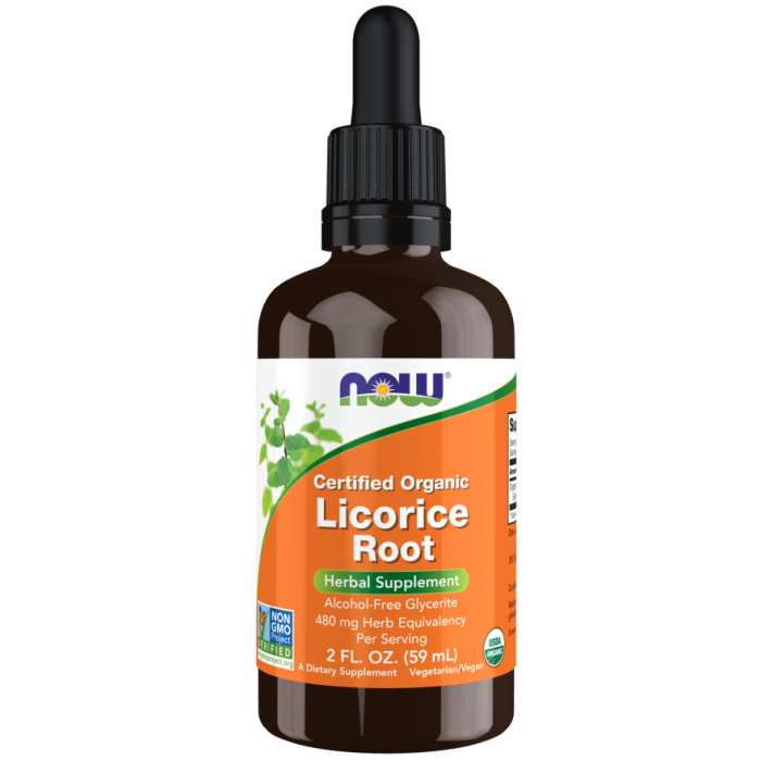 NOW Foods Licorice Root Glycerite, Organic - 2 fl. oz.