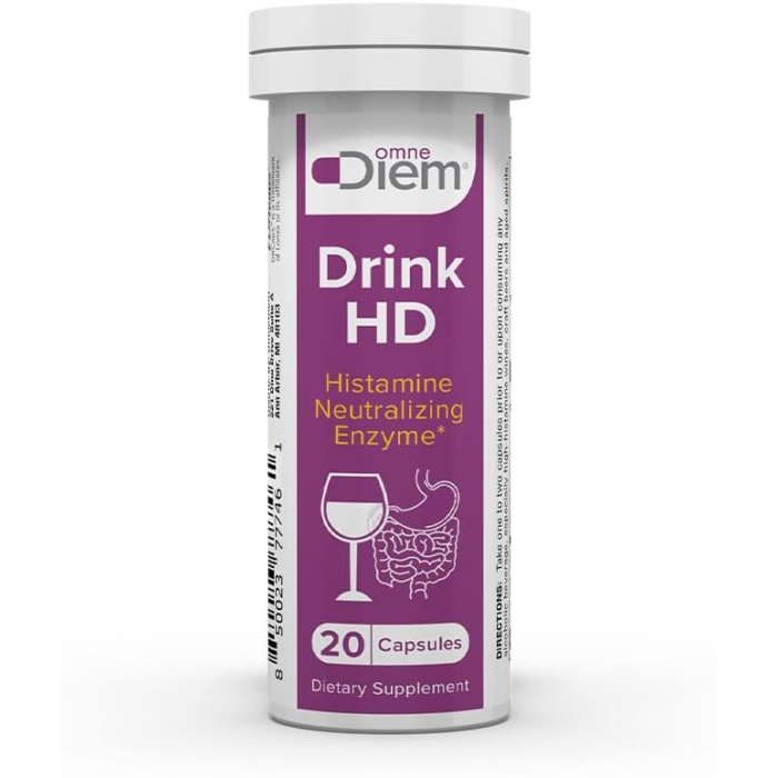 Omne Diem Drink HD, Natural Histamine Neutralizing Enzyme, 20 Capsules