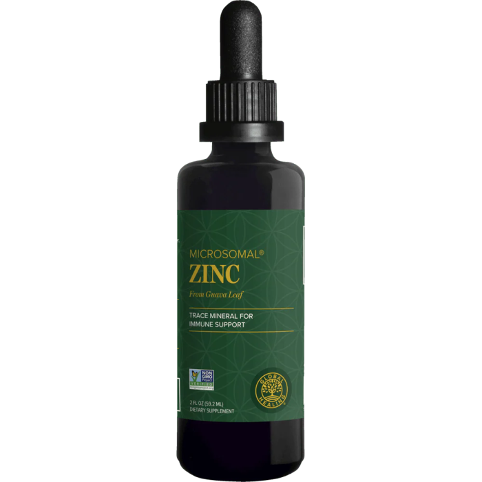 Global Healing Liquid Zinc - Front view