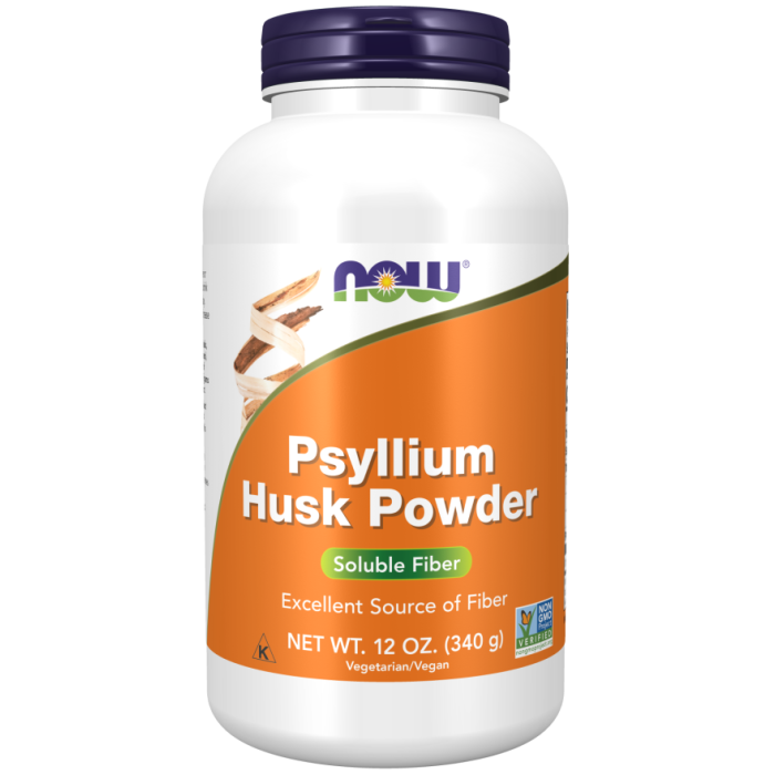 NOW Foods Psyllium Husk Powder Vegetarian - 12 oz.