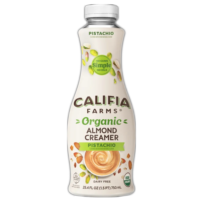 Califia Farms Organic Pistachio Almond Creamer - Front view